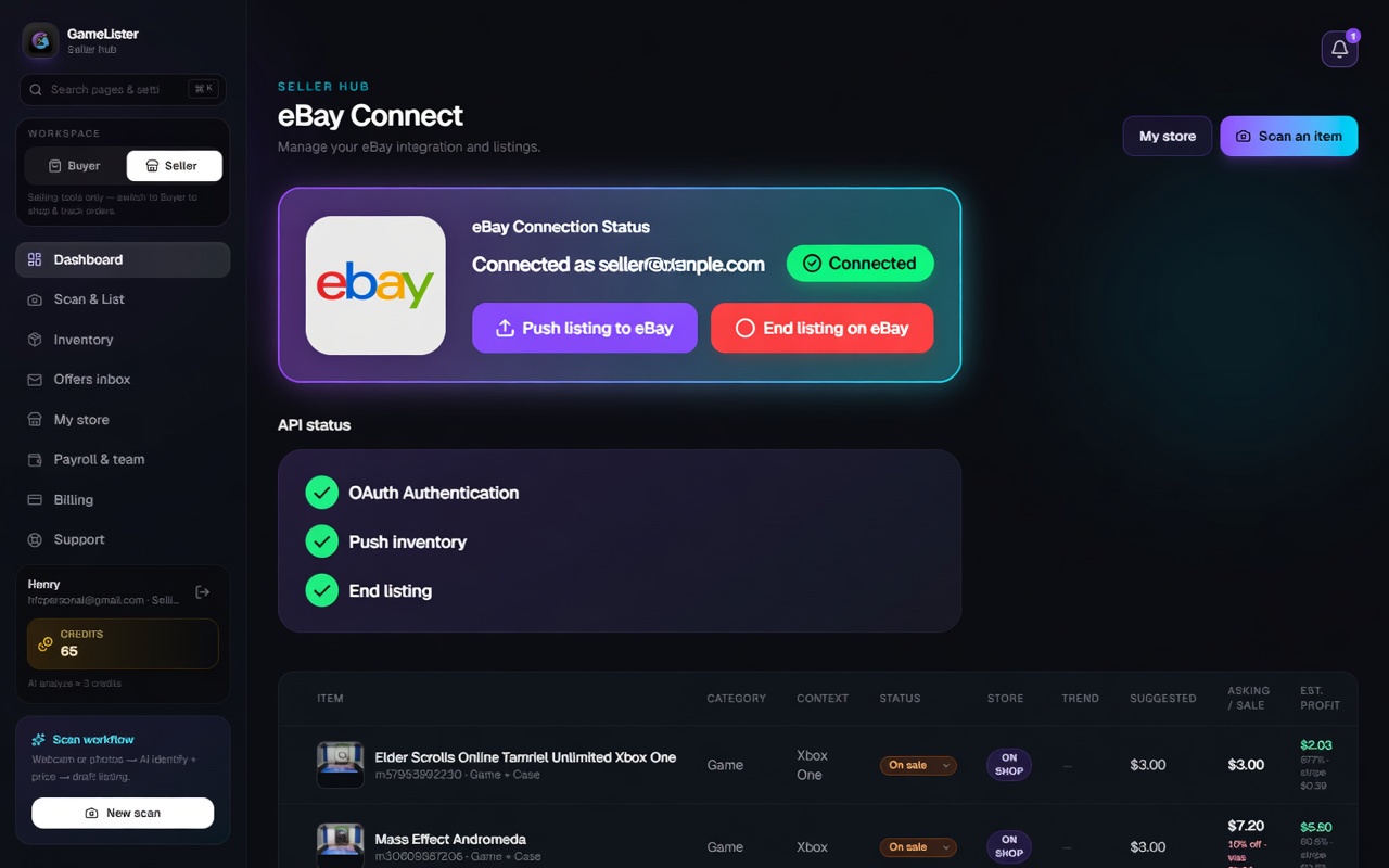 Preview of Auto-end when either side sells