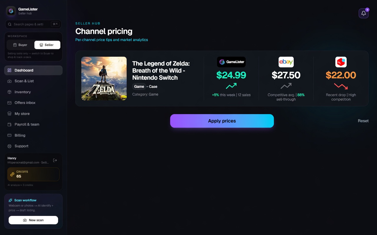Preview of Mercari assisted delist