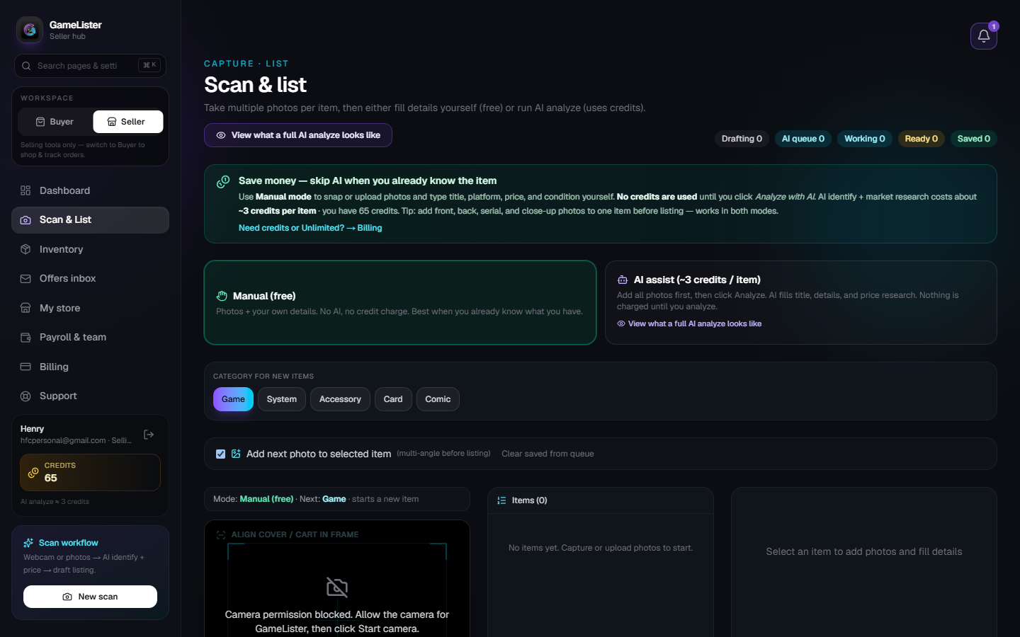 Preview of Scan once · list everywhere